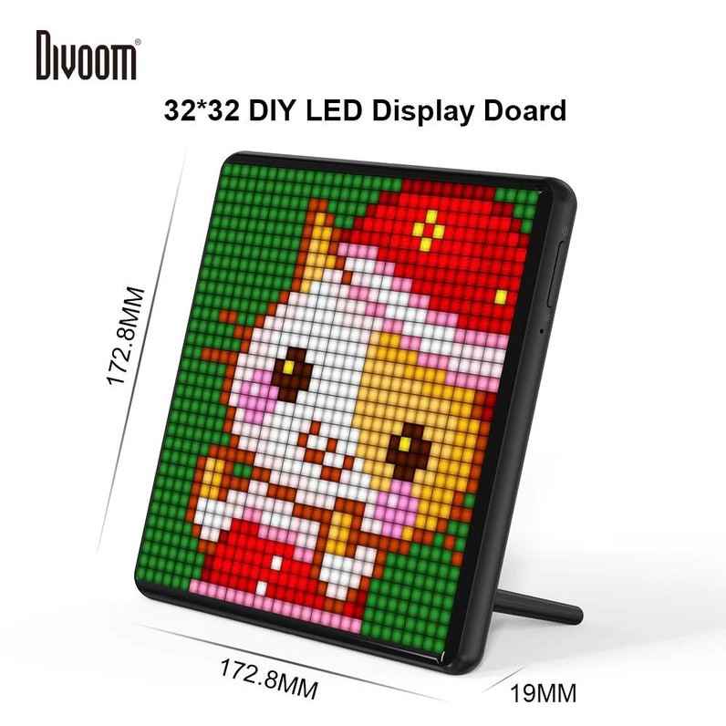 Divoom Pixoo-Max 32 LED像素相框 電子相框 電子時鐘 桌上擺件 生日禮物 男友禮物