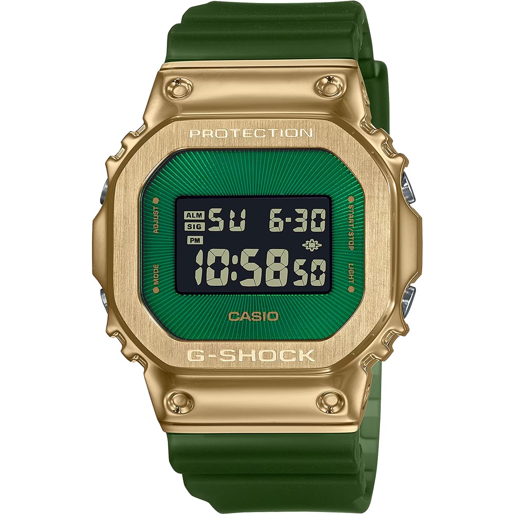 CASIO 卡西歐 G-SHOCK 沙漠綠洲 半透明電子錶 GM-5600CL-3