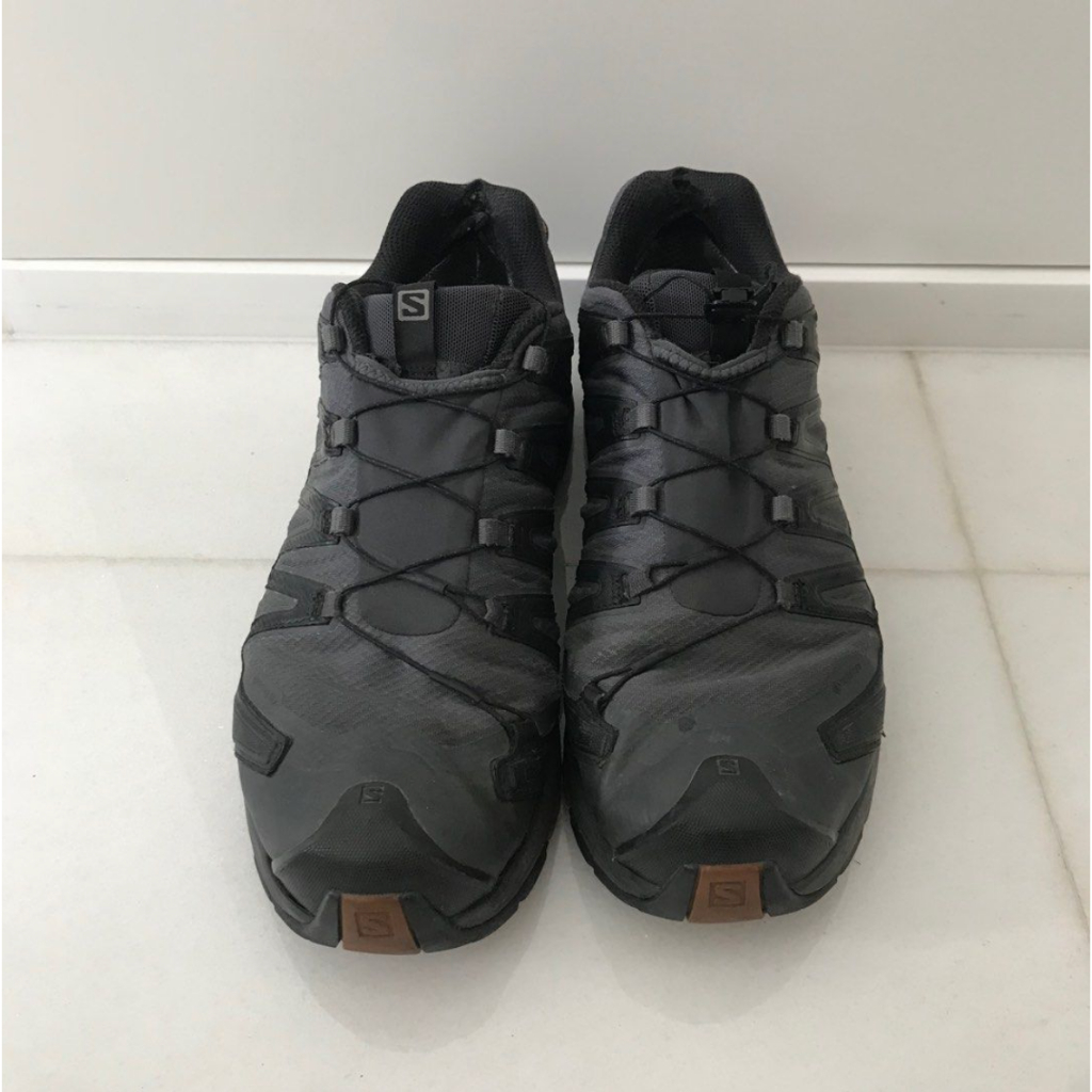 🔴買紅標送藍標🔴 正品SALOMON XA Pro 3D 黑灰色登山鞋 鞋底磨損