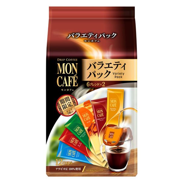 【東洋果子店】《咖啡》片岡 MON CAFE 12枚入綜合濾掛式咖啡(93g)．4901305212906．日本原裝進口