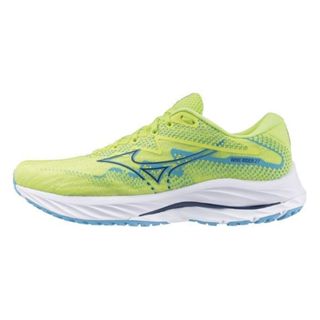 Mizuno 男 慢跑鞋 運動 路跑 Wave Rider 27 一般型 緩震 穩定 黃綠 J1GC230357