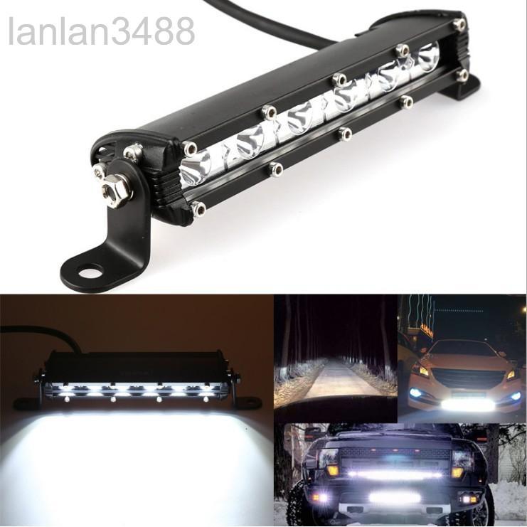 18W 白光 12V 24V 超薄單排LED 工作燈 霧燈 照明燈 重機 優質 吉普車 工程車