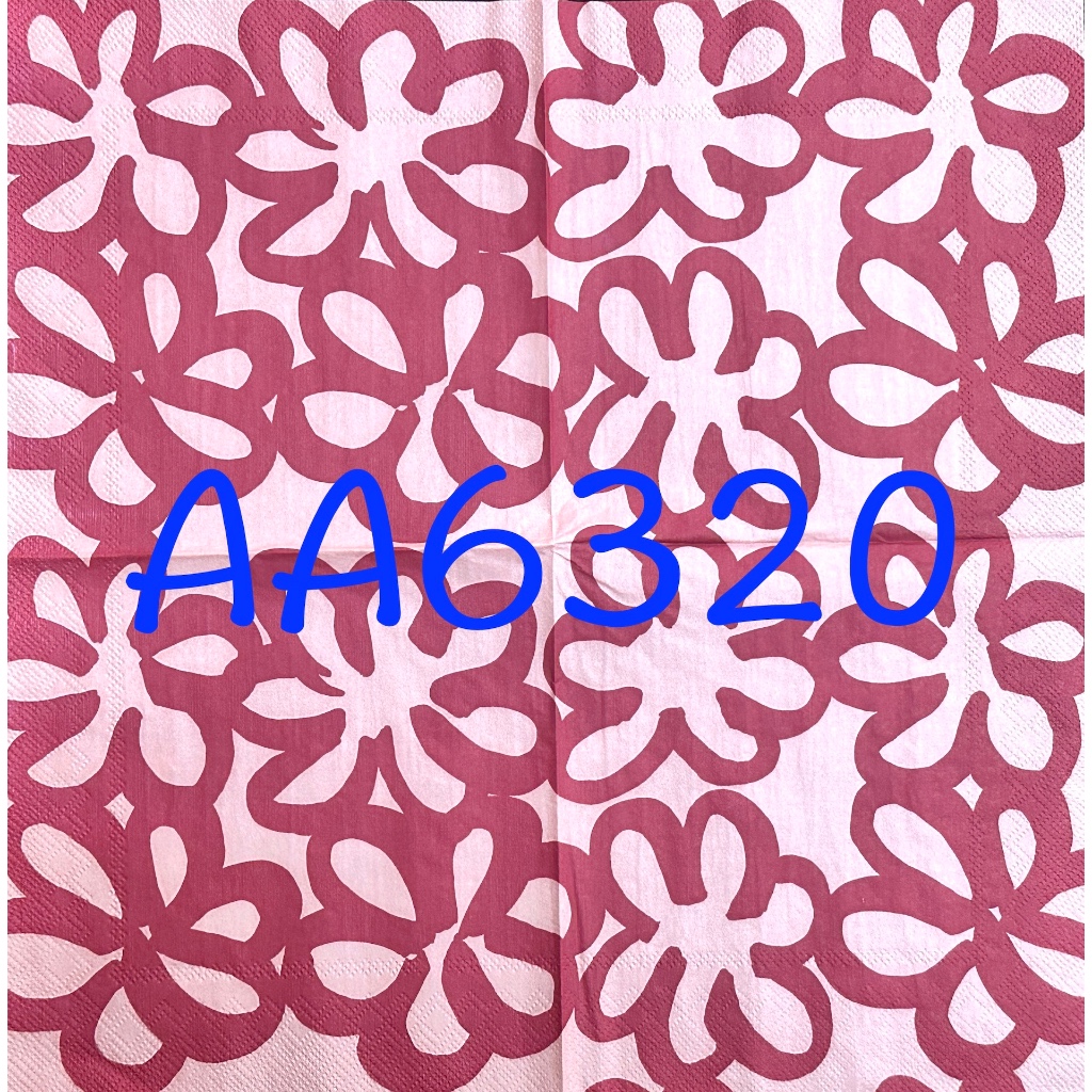 波弟彩繪拼貼/木器彩繪/蝶古巴特餐巾紙/AA6320/北歐Marimekko紅色花
