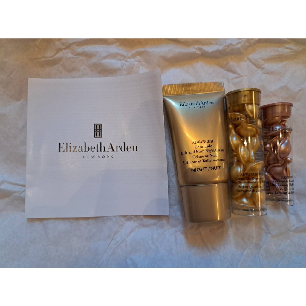 【全新現貨】 Elizabeth Arden 伊麗莎白雅頓 玫瑰金抗痕膠囊 超進化黃金導航膠囊 FIT緊容晚霜15ml