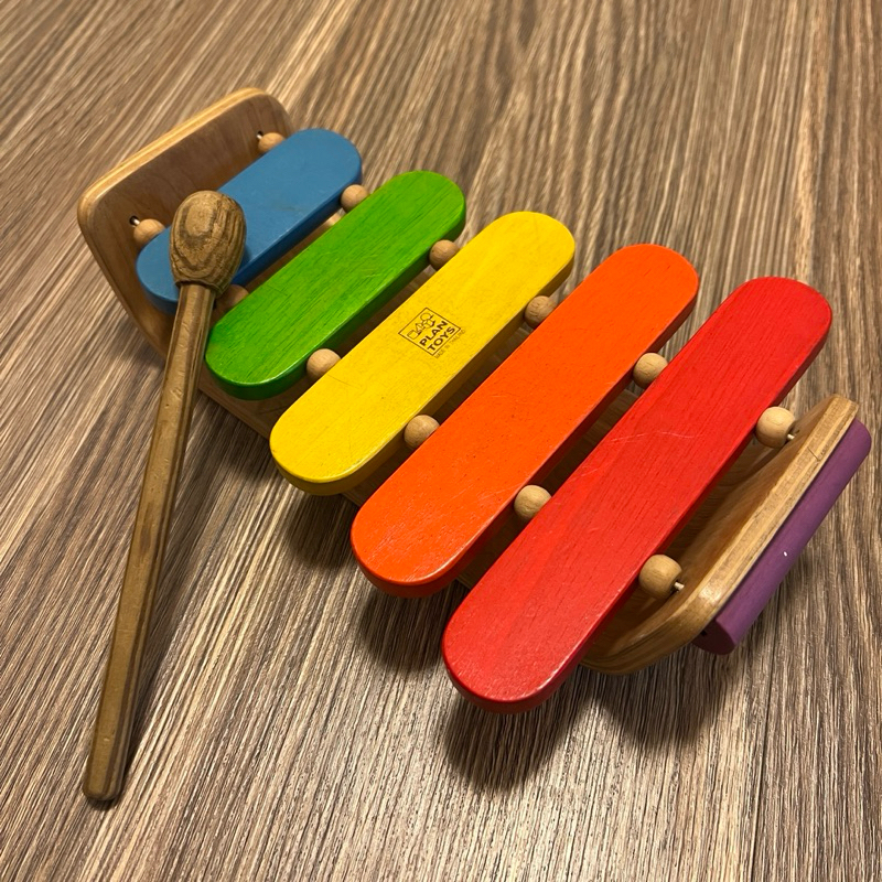 Plantoys 木作兒童樂器 彩虹橢圓木琴(木質木頭玩具)