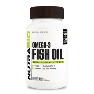+樂活態度+NUTRABIO Omega-3魚油軟膠囊, 500顆, 1罐 美國進口