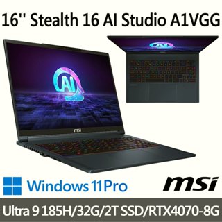 msi微星 Stealth 16 AI Studio A1VGG-003TW 16吋 電競筆電