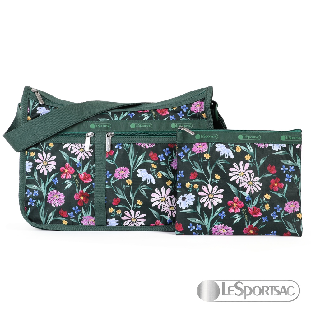 LeSportsac - Standard 雙口袋A4大書包-附化妝包 (階柳庭花) 7507PB E984