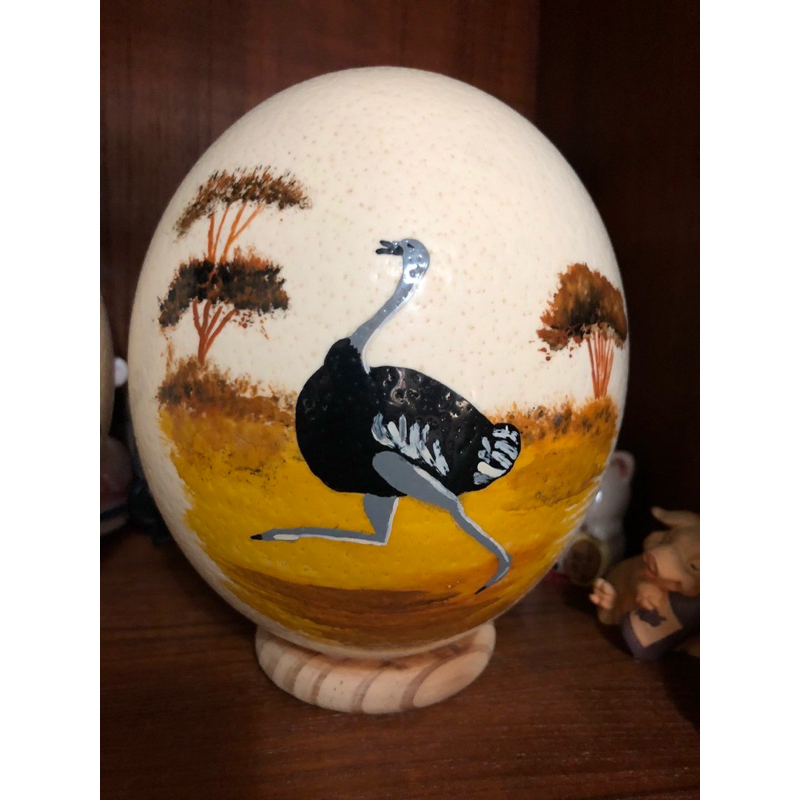 南非彩繪鴕鳥蛋 收藏