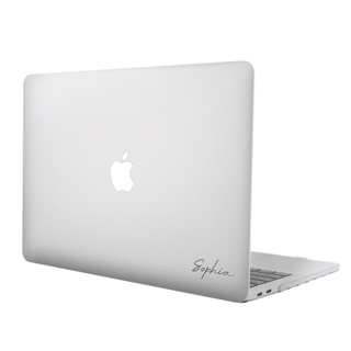 【 客製化禮物】MacBook保護殼 電腦保護殼 簡約簽名設計款