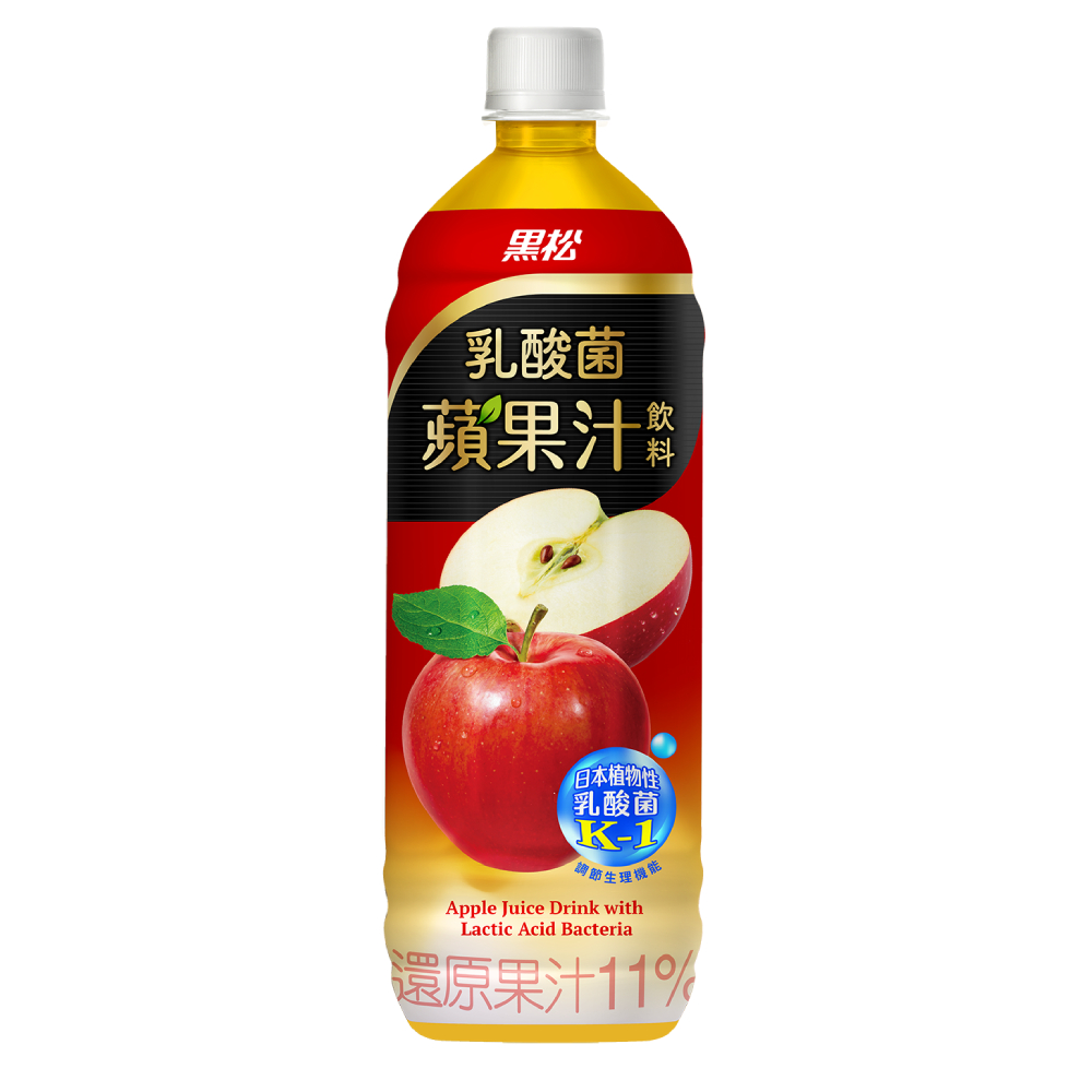 《黑松》乳酸菌蘋果汁980ml  (12入/箱)