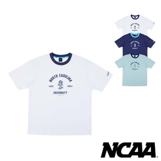NCAA 北卡 吉祥物 短T【74251004】 短袖 衣服 復古風 滾邊 透氣 排汗衫 CAROLINA T恤
