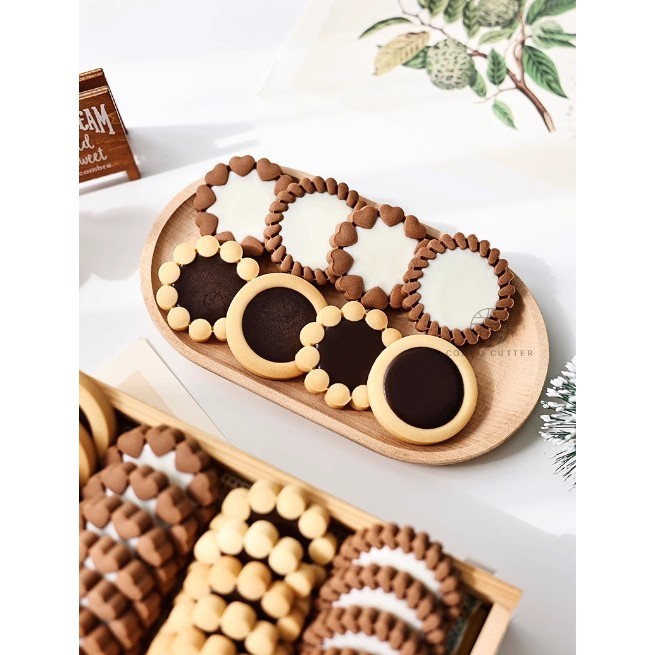 《U貝》可愛造型~巧克力夾心曲奇餅乾模 夾心餅乾模具 可填塡餡餅乾模 彈簧模 彈簧壓模🍬BA33