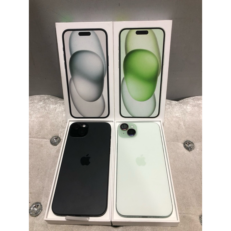 iphone 15 plus 128 黑色 綠色 現貨板橋實體店面面交