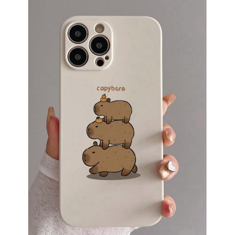 iPhone手機殼 Samsung手機殼 超可愛卡皮巴拉手機殼 橘子🍊水豚