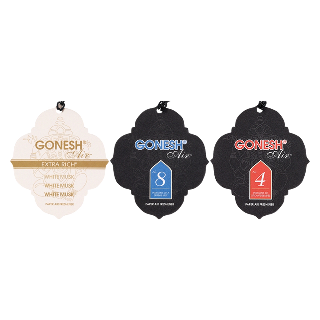 GONESH - 精油 芳香 吊卡 NO.4 NO.8 白麝香 四號 八號 車用芳香片 芳香吊卡 汽車香片 日本製