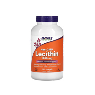 現貨 NOW 健而婷 非基改 卵磷脂 1200 毫克 200 粒軟凝膠 NON-GMO Lecithin 美國正品