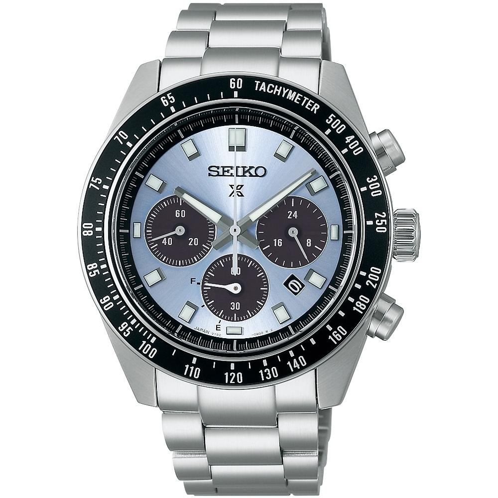 ∣聊聊可議∣SEIKO 精工 SPEEDTIMER 冰藍熊貓 太陽能計時錶 SSC935P1/V192-0AH0U