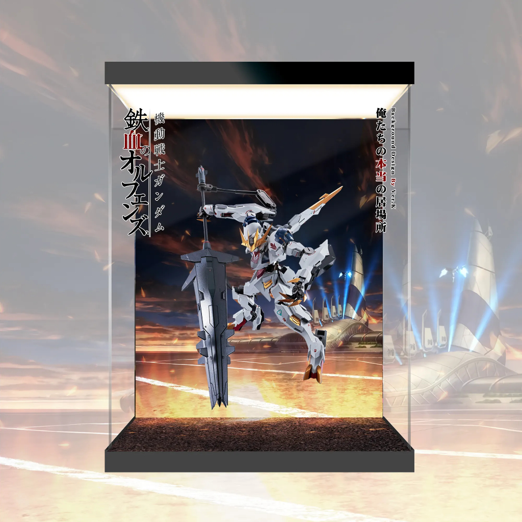 【AOWOBOX】Metal Robot 魂 Gundam / 鐵血孤兒 1/100 獵魔鋼彈通用高透主題展示盒