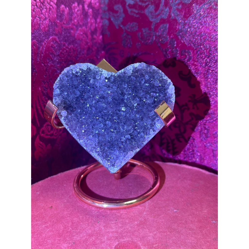 🔥頂級烏拉圭🔥愛心紫水晶🔥愛心型晶鎮🔥愛情守護石🔥135g