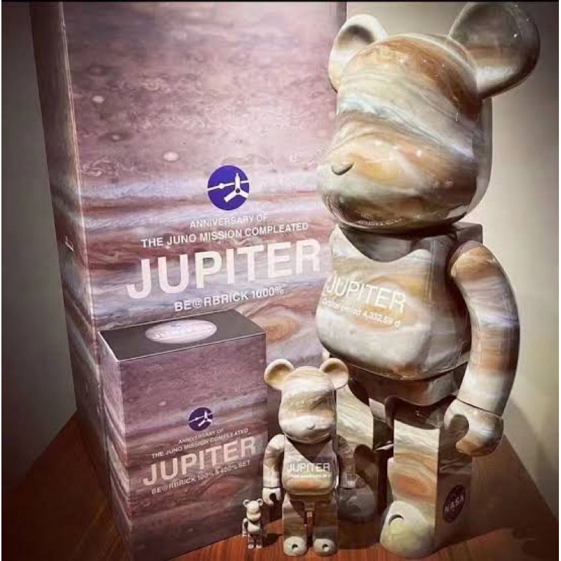 展場限定 BE@RBRICK 庫柏力克熊 JUPITER 木星觀測計畫  400%+100% 1000%
