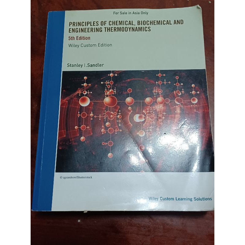 Principles of Chemical, Biochemical and Engineering化工熱力學