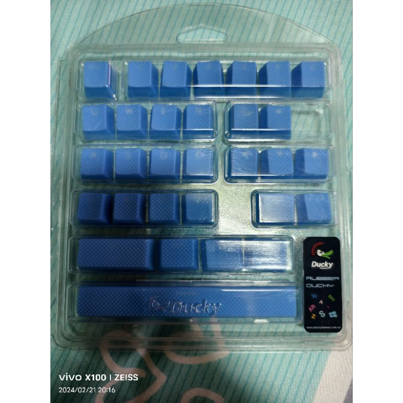 全新未拆 Ducky 創傑 31 key 藍色 ABS 英文 橡膠鍵帽 OEM 非 104 108 太豪 PBT XDA