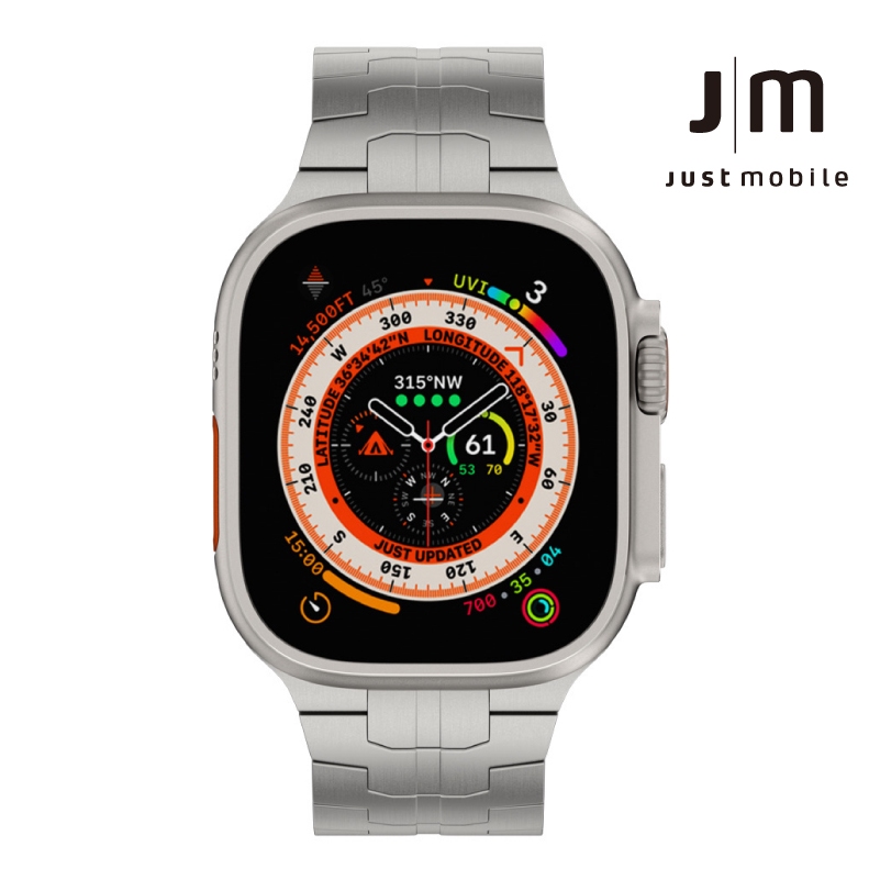 Just Mobile JM 航太級鈦合金 Apple Watch Ultra 錶帶 (極限款)