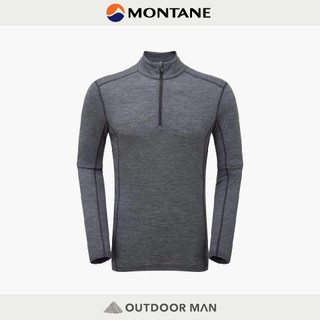 [Montane] 男款 Primino 140 Zip Neck 半門襟羊毛上衣 黑/L
