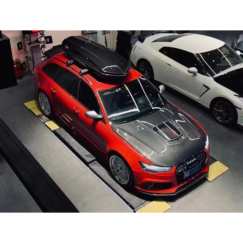 【亞諾車酷】Audi RS6 RS7 IMP 12-17 碳纖維 開孔 透明 引擎蓋