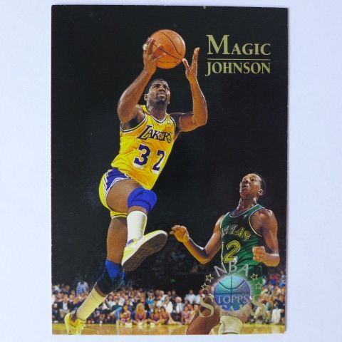 ~Magic Johnson/名人堂/魔術強森~1996年TOPPS STARS.NBA籃球卡