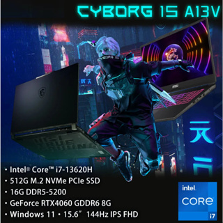 Cyborg 15 A13VFK-831TW(i7-13620H/16G/RTX4060-8G/512G SSD/W11