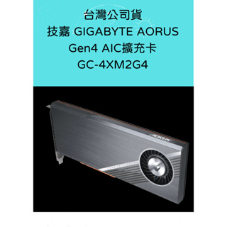 全新 台灣公司貨 技嘉 GIGABYTE AORUS Gen4 AIC擴充卡 GC-4XM2G4 TRX40 X570