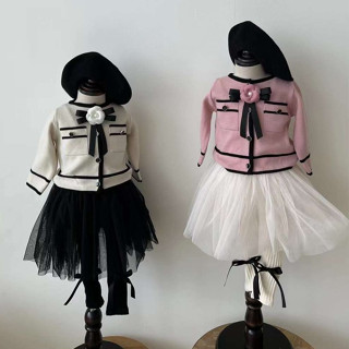 Aosta 山茶小香外套【現貨】女童外套 寶寶 兒童外套 親子裝 兒童衣服 小孩衣服 韓國童裝