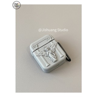 小眾藝術家立體天使 適用於AirPods Pro2代保護套 AirPods1/2/3代軟矽膠耳機保護套 蘋果新3代耳機套