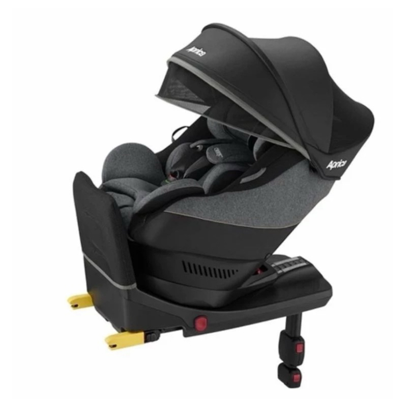 九成新）台中 中壢APRICA Cururila  ISOFIX 360新生兒  汽座 提籃joie