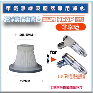 【大頭目】 HEPA可水洗濾網 車用小鋼炮 吸塵器 無線吸塵器 SUITU JANCHENG 吸塵器過濾網 濾心