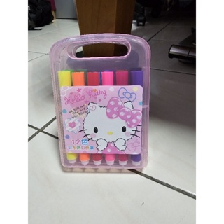 三麗鷗 Hello Kitty 12色水洗彩色筆 水彩筆