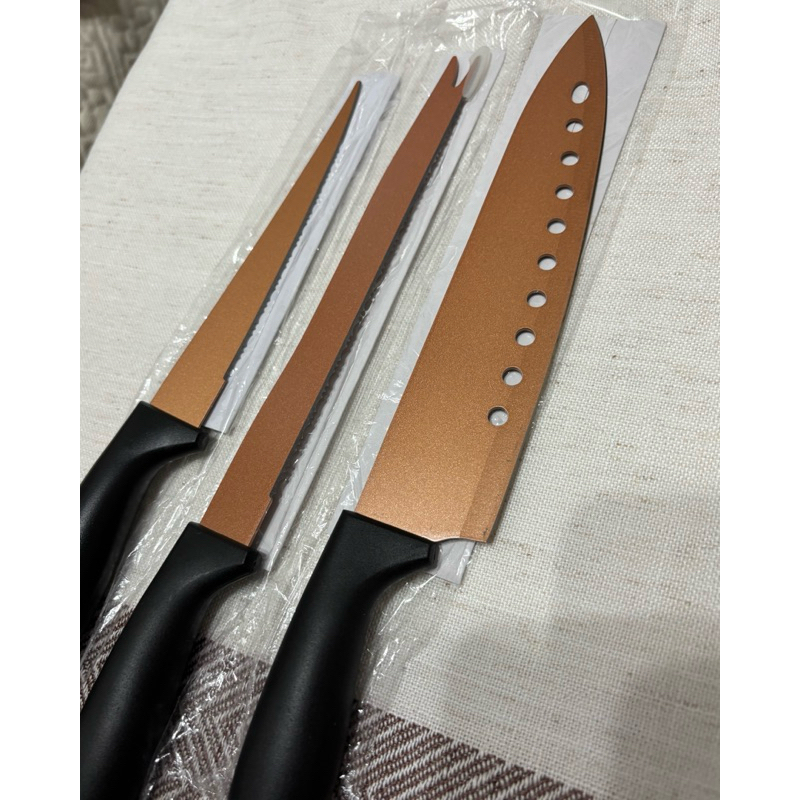 （全新）Copper Chef 銅粉陶瓷刀具三件組