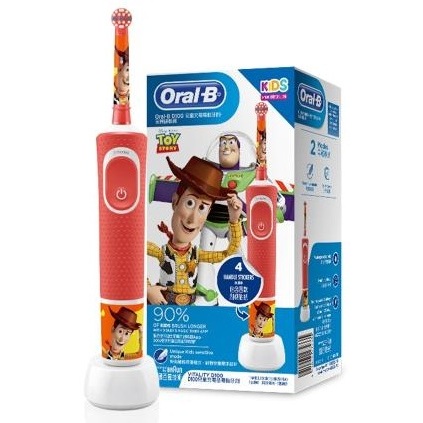 【Oral-B 歐樂B】充電兒童電動牙刷 - D100 電動牙刷+5入刷頭 玩具總動員 【樂美小舖】