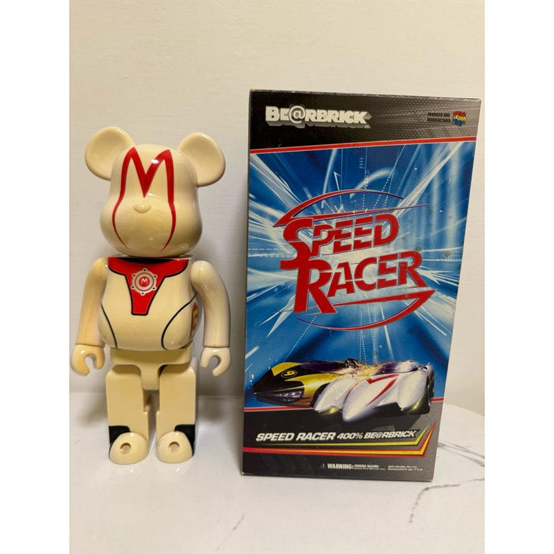 絕版限量BE@RBRICK 庫柏力克熊 400% bearbrick Speed Racer 極速賽車手