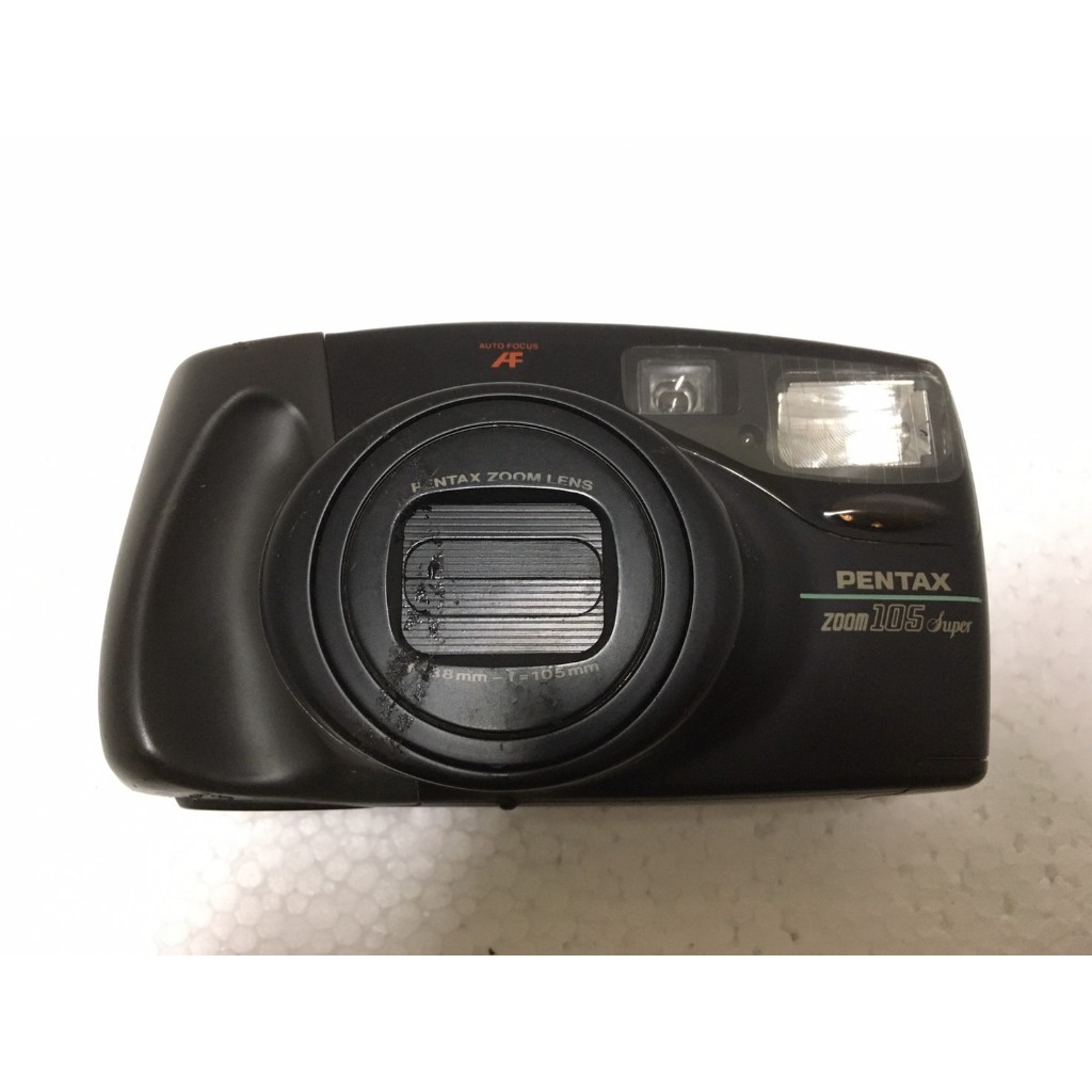 ．私人好貨．二手．箱04．電器．早期 未測試 無電池【Pentax Zoom 105 Super 底片相機】中古 零件機