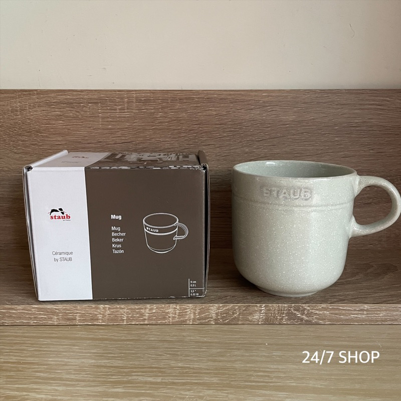 【24/7 SHOP】免運+開發票▶ Staub 馬克杯 350ml 松露白 陶瓷 咖啡杯