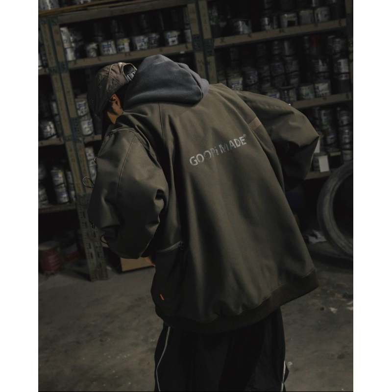 GOOPiMADE孤僻 "G7-TB" Type-7 Logo Bomber - Mocha