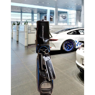 （已售出，謝謝 ）原廠 保時捷 Porsche 青鯊藍 腳架袋 輕量化 球袋 高爾夫球袋