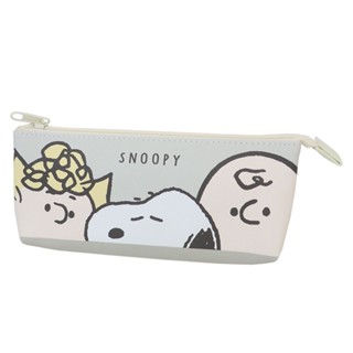 T'S FACTORY Snoopy 史努比 皮質三層拉鍊筆袋 莎莉和查理布朗 CY19835