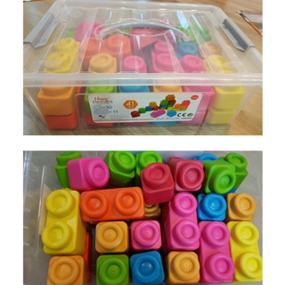 韓國百貨購入 大顆軟積木soft blocks (盒裝）