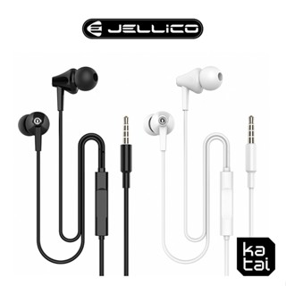 JELLICO 電競系列輕巧好音質線控入耳式耳機 黑/白 JEE-CT22