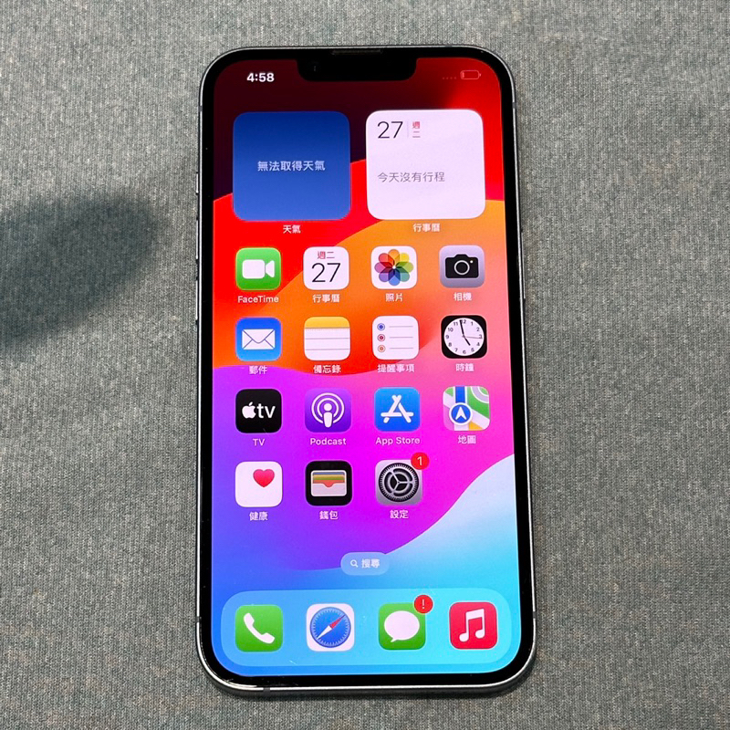 iPhone 14 128G 藍 功能正常 二手 Iphone14 i14 6.1吋 apple 螢幕細微刮痕 台中