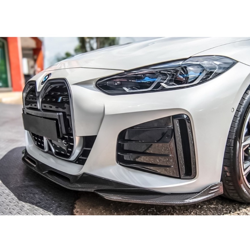 【現貨 / 乾碳】BMW G26 I4 升級 SQ款 乾式碳纖維 前下巴 下巴 定風翼 卡夢 熱壓 碳纖維 預浸布